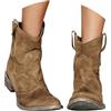 MJGkhiy Stivali Donna Texani Camoscio Stivali Con Tacco Camperos Stivale A Punta Invernali Western Boots Chelsea Neri Cowboy Stivaletti Pelle Stivaletto Comodi