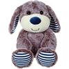 GIPSY TOYS - Peluche Les Marinières 24 cm cane marrone strisce blu - Peluche per bambini - - Marrone, strisce blu071604