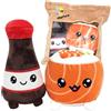 Joy Toy - Yummies Together Uramaki e Soia - 2 peluche 15 cm in sacchetto di peluche Take Away