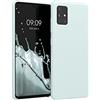 kwmobile Cover per Samsung Galaxy A51 Custodia - Back Case per Smartphone in Silicone TPU - Protezione Gommata - menta freddo