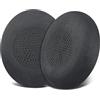 SOULWIT Cuscinetti Auricolari in Micro Scamosciato Ricambio per Jabra Evolve2 65 (Evolve 2 65MS 65UC MS UC)/Evolve2 40 (40UC 40MS USB)/Elite 45h Cuffie Senza Fili On-Ear - Nero