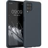 kwmobile Custodia Compatibile con Samsung Galaxy A12 Cover - Back Case per Smartphone in Silicone TPU - Protezione Gommata - blu mirtillo