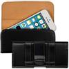 kwmobile Elegante CUSTODIA DA CINTURA in pelle con pratica clip da cintura per Apple iPhone 5 / 5S in Nero, firmata kwmobile