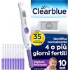 Clearblue Test di ovulazione Clearblue Digitale Avanzato . Aumenta le tue possibilità di rimanere incinta,1 portastick digitale e 10 Test di ovulazione, prova l'app GRATUITA Tracker mestruazionieciclo Clearblue