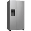 Hisense RS5P535NTCE - Frigorifero side-By-side da 376 litri, congelatore da 190 litri, Total NoFrost, Multi AirFlow, FastFreeze, classe di efficienza energetica E, 178,6 cm x 91,5 cm, in acciaio inox