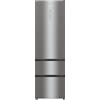 Hisense RM469N4ACD - Frigorifero Combi No Frost Inox Porta Francese, Cassetto Direct Access Three Door, Motore Inverter, Total No Frost, Larghezza 60 cm, Altezza 2 m, 368 L