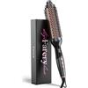 Farery Thermal Brush, 38MM Spazzola calda in tormalina ceramica, spazzola termica per capelli Display digitale Ferro arricciacapelli a 9 temperature, Spazzola arricciacapelli a doppia tensione
