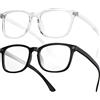 CCVOO 2 Pack Blue Light Blocking Reading Glasses, Anti Headache/Glare/Eye Strain Readers Computer Eyeglasses Women/Men (3 Pack Mix,1.75)