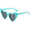 YAMEIZE Occhiali da Sole Vintage '70 con Love Heart - per Donna Uomo a Cuore Forma di Cuore Colorato con Protezione UV400 Occhiali per Party Shopping all'aperto