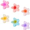 Funngy Mollettoni Capelli Donna Fiori,6 PCS Pinze per Capelli Fiori Clip Artiglio Mollettone Elegante Antiscivolo Plastica Mollette Capelli per Donne e Ragazze Capelli Spessi