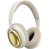 ND NEXT DESTINATION Cuffie senza fili Bluetooth | Suono stereo, basso potente e batteria a lunga durata | Cuffie senza fili Bluetooth a fascia leggera | Auricolari | Beige