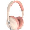ND NEXT DESTINATION Cuffie senza fili Bluetooth 5.3 con Bass e Suono Stereo Casco Fascia Over Head Apparecchio acustico aperto (Rosso)