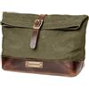 DRAKENSBERG Grande beauty case Otis in tela cerata, idrorepellente, espandibile, design roll-top, fino a 8 l, verde bosco