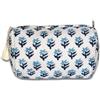 IBOAH Beauty Case Cotone Imbottito (Bianco Floreale, M)