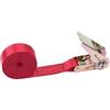 HLHLH Cinghia di tensione for auto e moto, 5 metri, cinghia a cricchetto resistente, fasce elastiche for il fissaggio bagagli borse(Red)