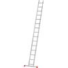 Hailo S60 ProfiStep UNO - Scala leggera con 15 pioli, scala di sicurezza con ampia superficie, altezza di lavoro fino a 515 cm, peso 7,9 kg, colore argento