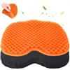 ROOMHUAWAY Cuscino in gel per sedia da ufficio, cuscino in gel, per sedia da ufficio, sedia a rotelle (arancione)