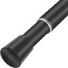 JONA SADO Asta per tenda da doccia regolabile, nera, 71-160 cm, 1 pezzo, diametro 2,2 cm, antiscivolo, resistente, senza trapano, per finestre, bagno, cucina, armadio, porta, 22TD28-64,5BLK
