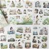 Frekyar Adesivi per Scrapbooking,Spring Scrapbooking Accessori Kit per Scrapbook,Junk Journal,Bullet Journal,Notebook,Mobili,DIY Craft,Album Fotografici,Buste,Cartoline(Spring)