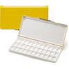 MEEDEN Wet Palette per pittura - Tavolozza di Acquerelli Acquerello Acrilico Gouache Sigillata, 33 pozzi - Palette di pittura con coperchio e Ampie Aree di Miscelazione, Giallo