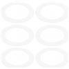PATIKIL cerchi Regolatori da 3 Pollici Cornice Luminosa Incasso, 6 Pz cerchi Regolatori Copertura per Plafoniere Sotto Luce LED, ID 3.18, OD 4.52, Finitura Opaca Bianco