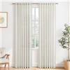 MRTREES Tende Lino Semitrasparenti per Interni Camera da Letto Soggiorno Moderne 2 Pezzi 140x240 cm Tenda Salotto Eleganti Tende Cucina Porta Finestra con Passanti Nascosti, Avorio