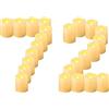 CANDLE IDEA Candele votive a LED senza fiamma, confezione da 72, 3,8 x 5,1 cm, funzionamento a batteria, elettriche, senza fiamma, per esterni, candele finte per matrimoni, Natale, decorazioni di
