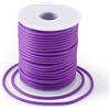 Craftdady Tubo cavo da 25 m in gomma PVC avvolto intorno per filo di memoria collana bracciale lavoro a maglia, malva