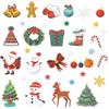 GEBETTER 165pz Adesivi Natalizi Glitterati Stickers Natale Glitter per Pacchi Pacchetti Artigianati Biglietti Regalo Decorazione Fai da Te