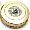 Nautical Replica Hub Robert Frost Poesia Bussola Ottone Pocket Compass - Orologio Tipo Bussola