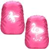 TaimeiMao Coprizaino Antipioggia,Parapioggia Bambino per Zaino Reflective,Parapioggia di Riflettente,Copri Zaino per Pioggia,Parapioggia Zaino Scuola,per Ragazze,Ragazzi,Escursionismo (Fenicottero)