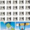 TogtherKings 20 Pezzi Pad da Snowboard, Metallo Stomp Pad Snowboard Antiscivolo Snowboard Grip Pad Tappetino Fornisce Una Presa Extra per Snowboard Uomo Donna