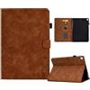 Generico DayQiQiPu Caso per Apple iPad Air 3 2019/ iPad Pro 10,5 Pollici 2017 in PU Pelle Chiusura Magnetica Flip Cover Custodie Motivo a Cuori Lettere Con Supporto e Auto Wake/Sleep, Marrone