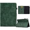 Generico DayQiQiPu Caso per Apple iPad Air 3 2019/ iPad Pro 10,5 Pollici 2017 in PU Pelle Chiusura Magnetica Flip Cover Custodie Motivo a Cuori Lettere Con Supporto e Auto Wake/Sleep, Verde