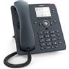 Snom D140 Telefono VoIP Fisso per Centralino Telefonico, Display TFT LCD 2,8 Scala di Grigi, 2 Account SIP, Tasti SmartLabel Programmabili, PoE Classe 1, Indicatore Notifiche 360°, Grigio Ardesia