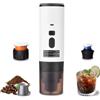 Irishom Macchina per caffè espresso elettrica portatile, Macchina per il caffè 3 in 1 senza fili con riscaldamento automatico e display digitale, per viaggi, campeggio e auto