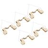 PATIKIL 78mm R7S Presa, 5pz Ceramica Lampada Supporto Alogena Presa Lampadina Base Convertitore Connettore Doppio Terminato con Cavo Filo, Multicolore Bianco