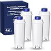 Filswa Filtro acqua compatibile DeLonghi ECAM, Dinamica, Magnifica, 4 pz | Cartuccia filtro acqua di ricambio per macchine da caffè DeLonghi, compatibile con ECAM, ETAM, ESAM, Dinamica e altri modelli