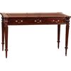 Biscottini Scrittoio vintage in pelle L126,5xPR65,5xH75,5 - Scrittoio antico in legno - Scrivanie classiche - Scrivania - Tavolino salotto - Scrivania salvaspazio
