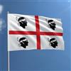 BullTek Bandiera Sardegna 90 x 150 cm - Regione Italia Poliestere con Passante Per L'Asta Resistente alle Intemperie Colore Vivido e Adatto per Uso Interno ed Esterno 4 Mori Flag