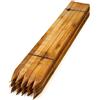 Homatz 10 picchetti da giardino in legno, 30 cm di lunghezza, quadrati, in legno trattato a pressione, per supporto di piante e alberi, pioli spessi 2,5 cm