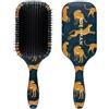 Denman Tangle Tamer Ultra (Leopard) Spazzola districante per capelli ricci e capelli neri naturali, da usare sia con capelli bagnati che asciutti, D90L
