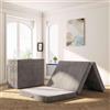 MOLPHIT Materasso pieghevole singolo, 75x195 cm Materasso Ospiti Pieghevole, 10cm Materassino pieghevole in memory foam con rivestimento lavabile per campeggio, pavimento, letto degli