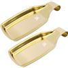 MSY BIGSUNNY poggia cucchiaio per cucina (Poggia mestolo Dorato - 2 Pezzi)