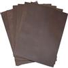 HAPPER STUDIO Pelle bovina di spessore 2 mm Pull-Up Crazy Horse - Fogli in vera pelle per fai da te (6, Brown Are, A5 (148 x 210 mm)