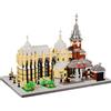 LULUFUN Set di blocchi di costruzione della cattedrale di Aquisgrana, Giocattoli modello di architettura Mondiale, kit Micro Mini Blocchi per Amatori, Regalo per Adulti e Bambini (6650