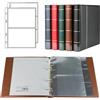 Prophila Collection Prophila Kobra Album per Banconote con 20 Fogli per 50 Banconote Marrone