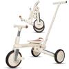 Nao Baby Triciclo Evolutivo Pieghevole e Regolabile per Bambini (1-5 Anni) con Maniglione Genitore - Triciclo Passeggino, Balance Bike e Bicicletta Bambini, Sicuro e Compatto (Senza capote)