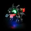 GEAMENT Set di Luci LED Compatibile Con LEGO Dragon Trainer: Sdentato (Toothless) Icons 10375 (Modello di mattoncini non incluso)