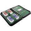 Bullets Playing Cards, Rommee - Set di 2 mazzi di carte Romme in custodia in ecopelle con libretto delle regole, penna, blocco note e lista delle regole, versione tedesca